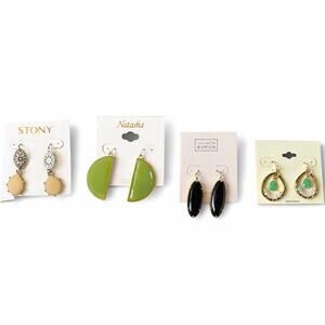 Fashion Earrings Bundle – Stony, Natasha & 14th & Union –Gold Statement Earrings